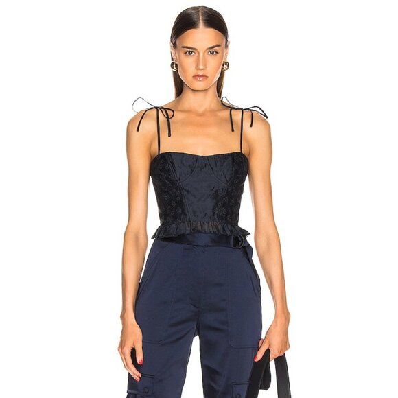 Ulla Johnson Tops - Ulla Johnson Isa Corset in Midnight